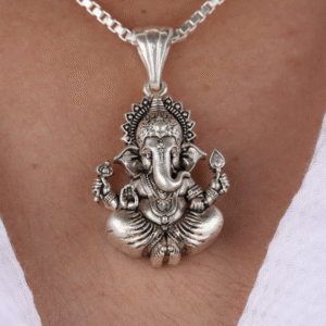 Silver Ganesha Pendant