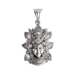 Lord Krishna Silver Pendant