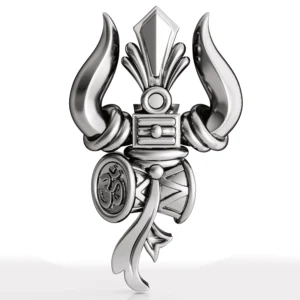 Sacred Lord Shiva Silver Trishul Pendant